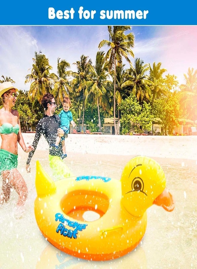 DS ENTERPRISE Swimming Ring Tube, Water Fun, Pool Toy for Kids, Safety Raft Water Pool Floats Inflatable Boat for Baby Pool Party Fun & Baby Learning Swim, Enjoyment Swimming (Duck) - Image 4